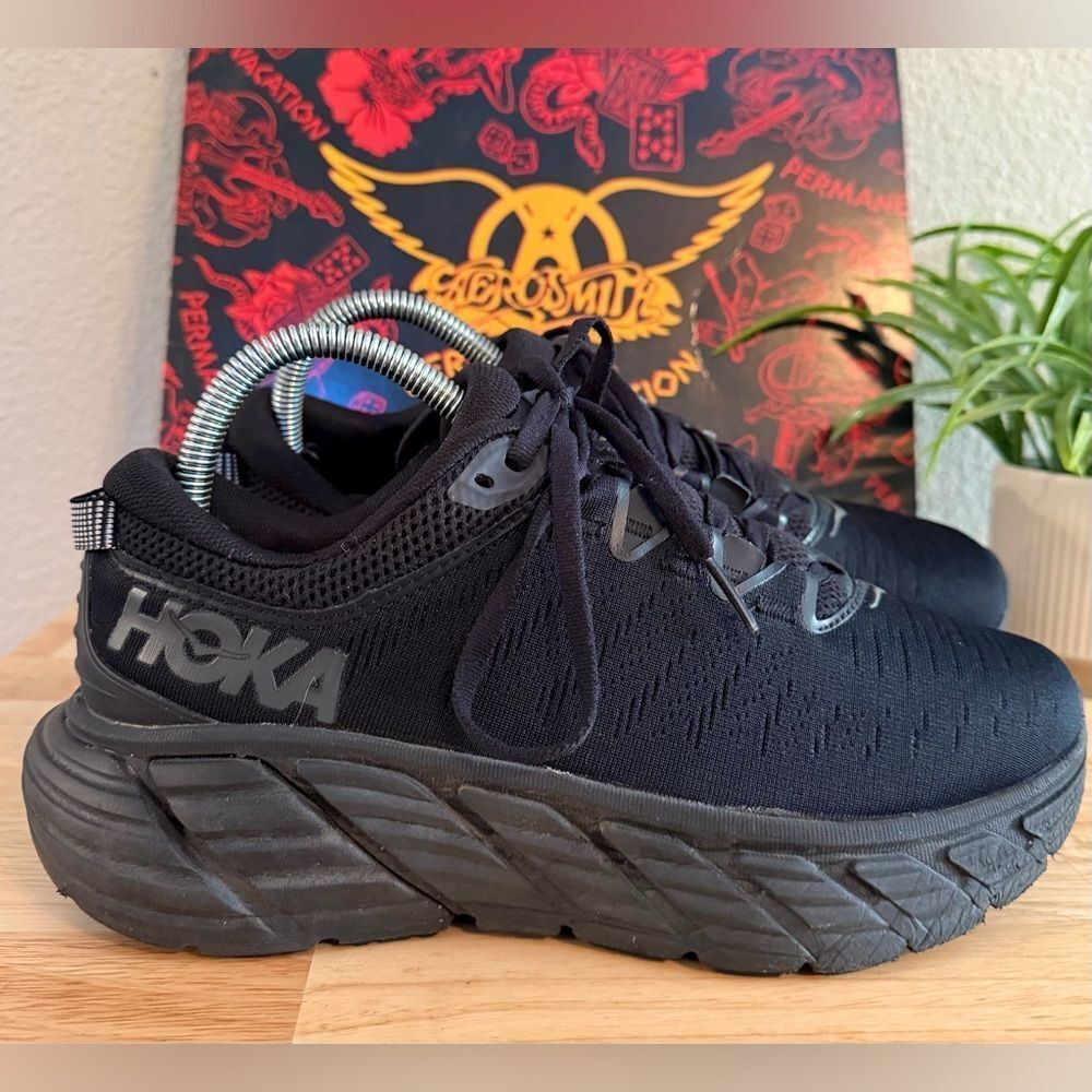 HOKA Gaviota 3 Women’s Size 7.5 D Black Shoe Sneaker in EUC!